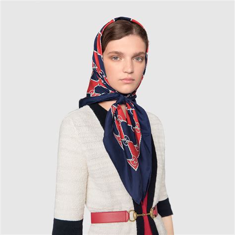 gucci print silk scarves for women|gucci scarf buy online.